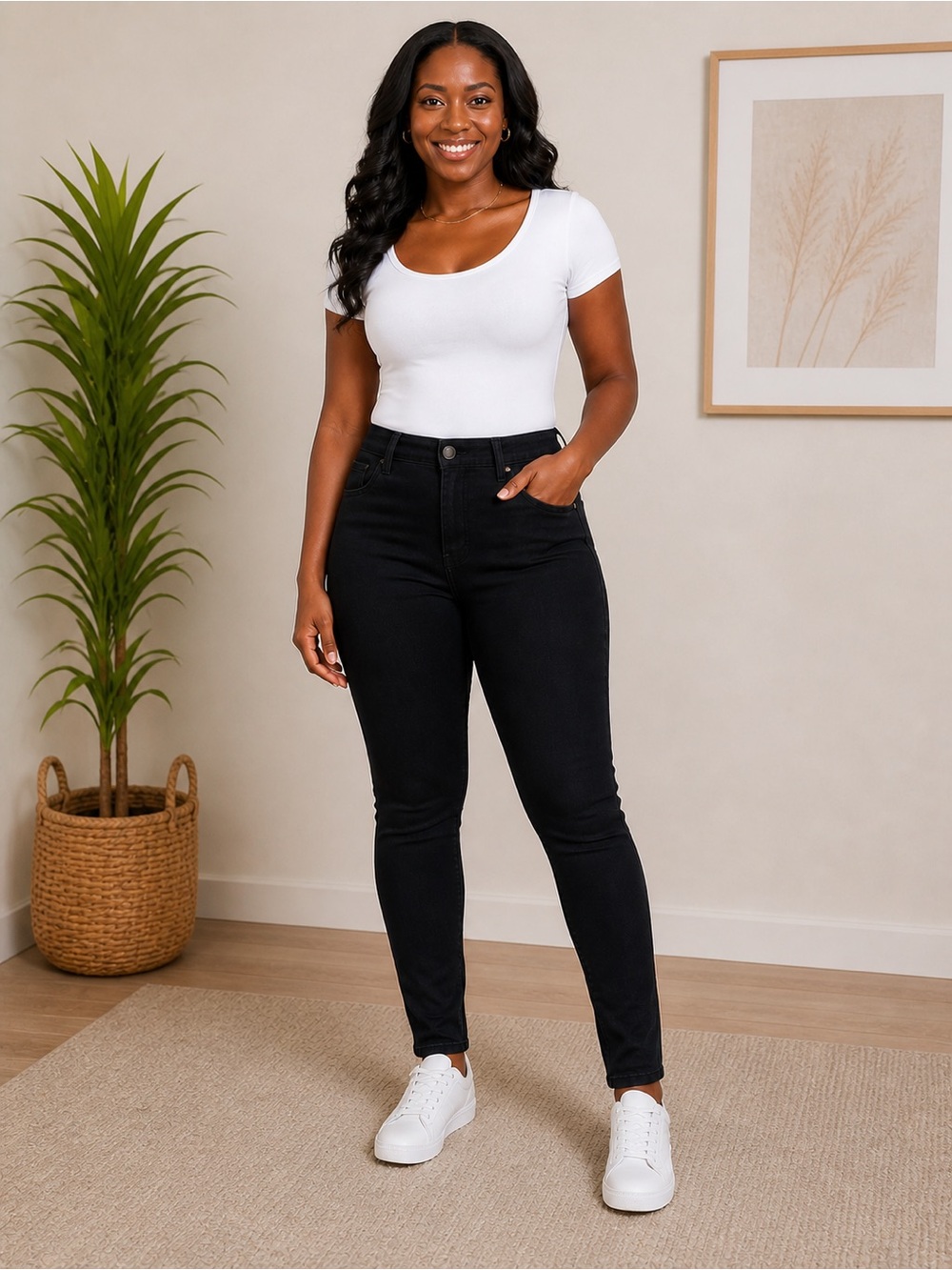 Old Navy High-Rise WOW Super Skinny Jeans Black Size 12 Long